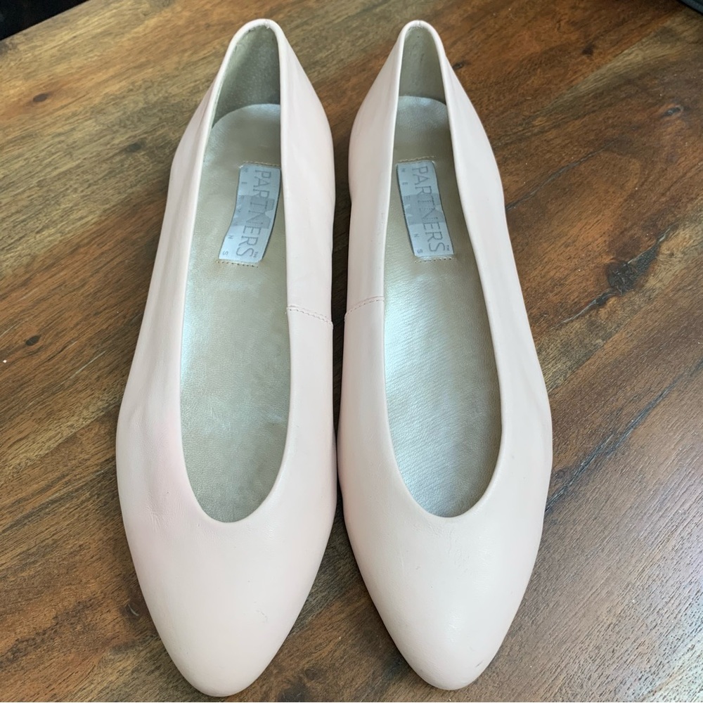 Vintage Leather Flats Partners by Mervins Pink New size 7W